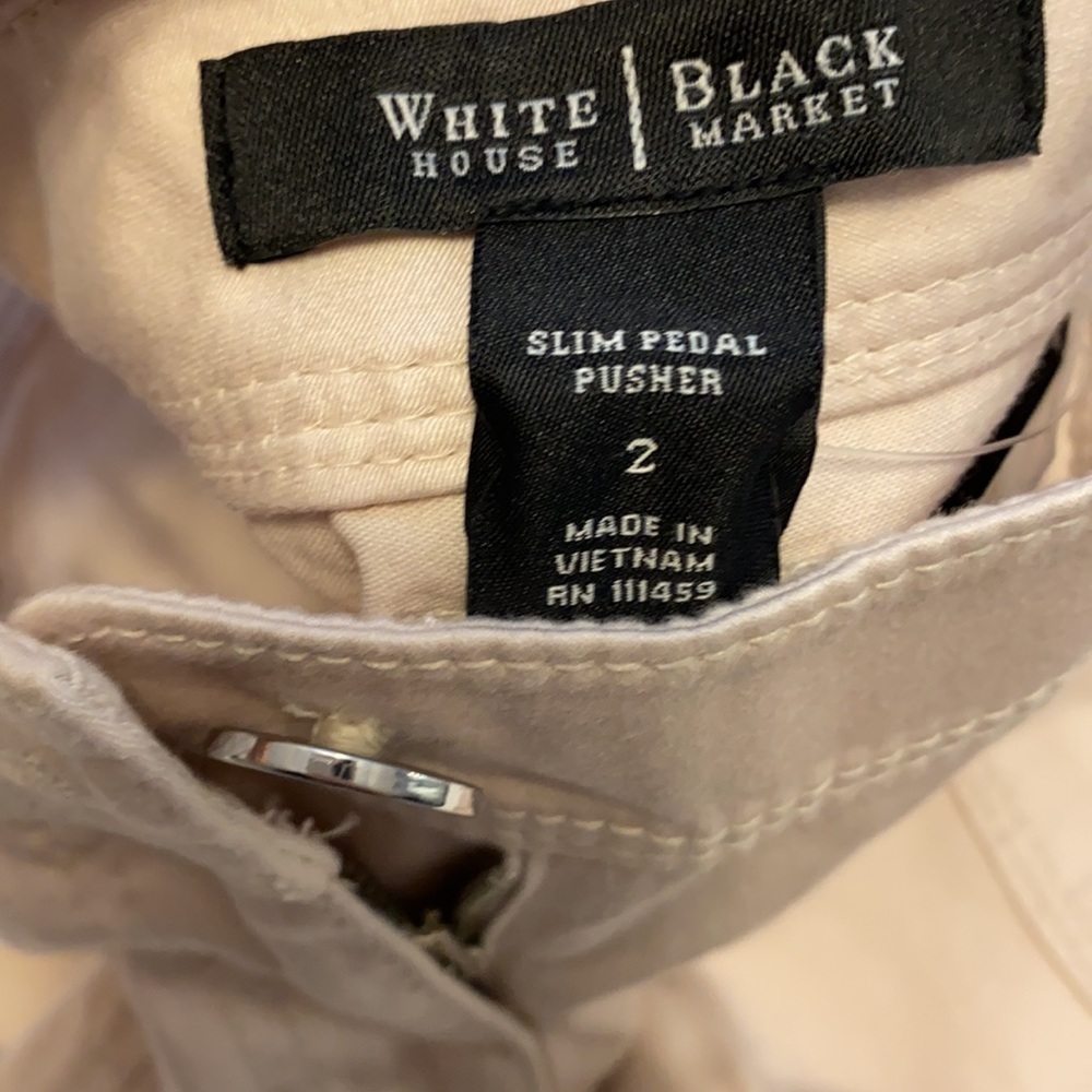 White House Black Market Slim Pedal Pusher Crop 2 - Picture 6 of 14